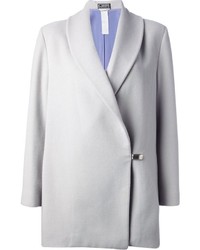 Женское серое пальто от Versace