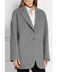 Женское серое пальто от MM6 MAISON MARGIELA