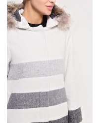 Женское серое пальто от Woolrich