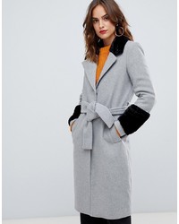 Женское серое пальто от Y.a.s
