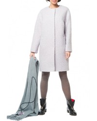 Женское серое пальто от Yukostyle