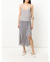 Серое платье-комбинация от Erika Cavallini