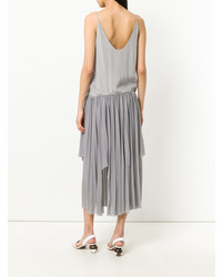 Серое платье-комбинация от Erika Cavallini