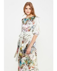 Серое платье-макси от Aleksandra Vanushina