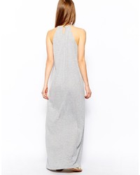 Серое платье-макси от Vila