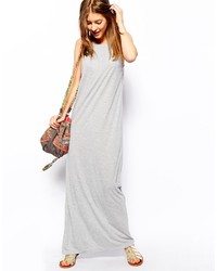 Серое платье-макси от Vila