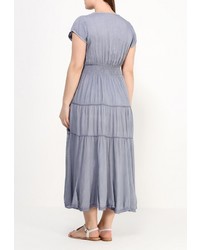 Серое платье-макси от Indiano Natural