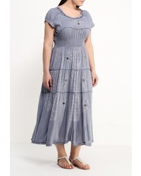 Серое платье-макси от Indiano Natural
