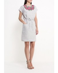 Серое платье-макси от Indiano Natural