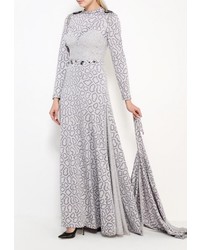 Серое платье-макси от Sahera Rahmani