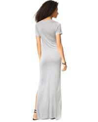 Серое платье-макси от Haute Hippie