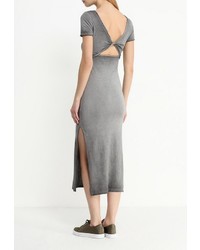 Серое платье-макси от Topshop