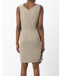 Серое платье прямого кроя от D-Exterior