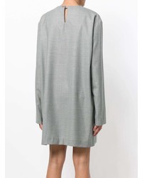 Серое платье прямого кроя от Lardini