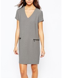 Серое платье прямого кроя от Only