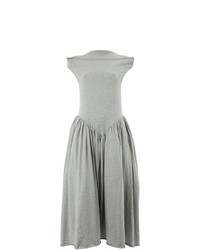 Серое платье с пышной юбкой от Aalto
