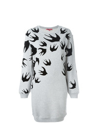 Серое платье-свитер с принтом от McQ Alexander McQueen