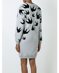 Серое платье-свитер с принтом от McQ Alexander McQueen