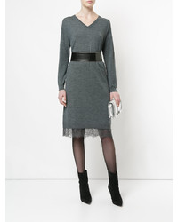 Серое платье-свитер от ESTNATION