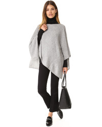 Серое пончо от White + Warren