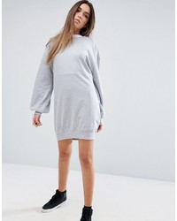 Серое рваное платье-свитер от Missguided