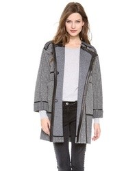 Женское серое твидовое пальто от Rebecca Taylor
