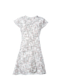 Серое твидовое платье с пышной юбкой от Chanel Vintage