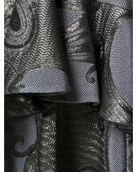 Серое шелковое платье от Talbot Runhof