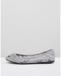 Серые балетки от Asos