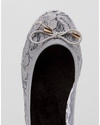Серые балетки от Asos