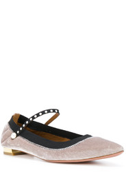 Серые балетки от Aquazzura