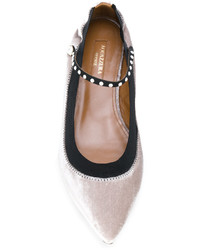 Серые балетки от Aquazzura