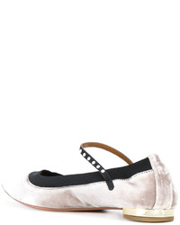 Серые балетки от Aquazzura