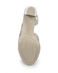 Серые босоножки на каблуке от Caprice