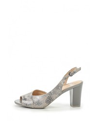 Серые босоножки на каблуке от Caprice