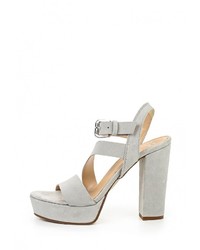 Серые босоножки на каблуке от Versace 19.69