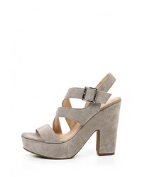 Серые босоножки на каблуке от Versace 19.69