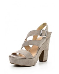 Серые босоножки на каблуке от Versace 19.69