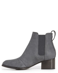 Серые ботильоны из нубука от Rag & Bone