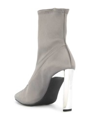Серые ботильоны на резинке от Senso