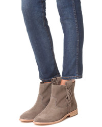 Серые ботильоны от Soludos