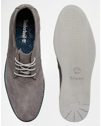 Серые ботинки дезерты от Timberland