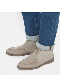 Серые ботинки дезерты от Loro Piana