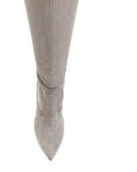 Серые ботфорты от Casadei