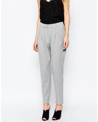 Женские серые брюки-галифе