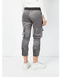 Женские серые брюки карго от Greg Lauren