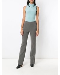 Серые брюки-клеш от Alcaçuz