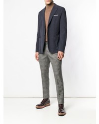 Серые брюки чинос в клетку от Pt01