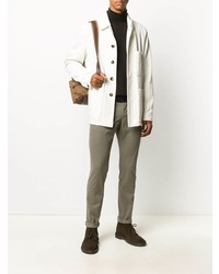 Серые брюки чинос от Dondup