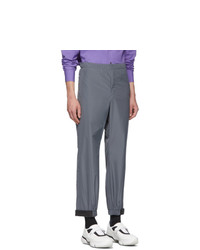 Серые брюки чинос от Prada